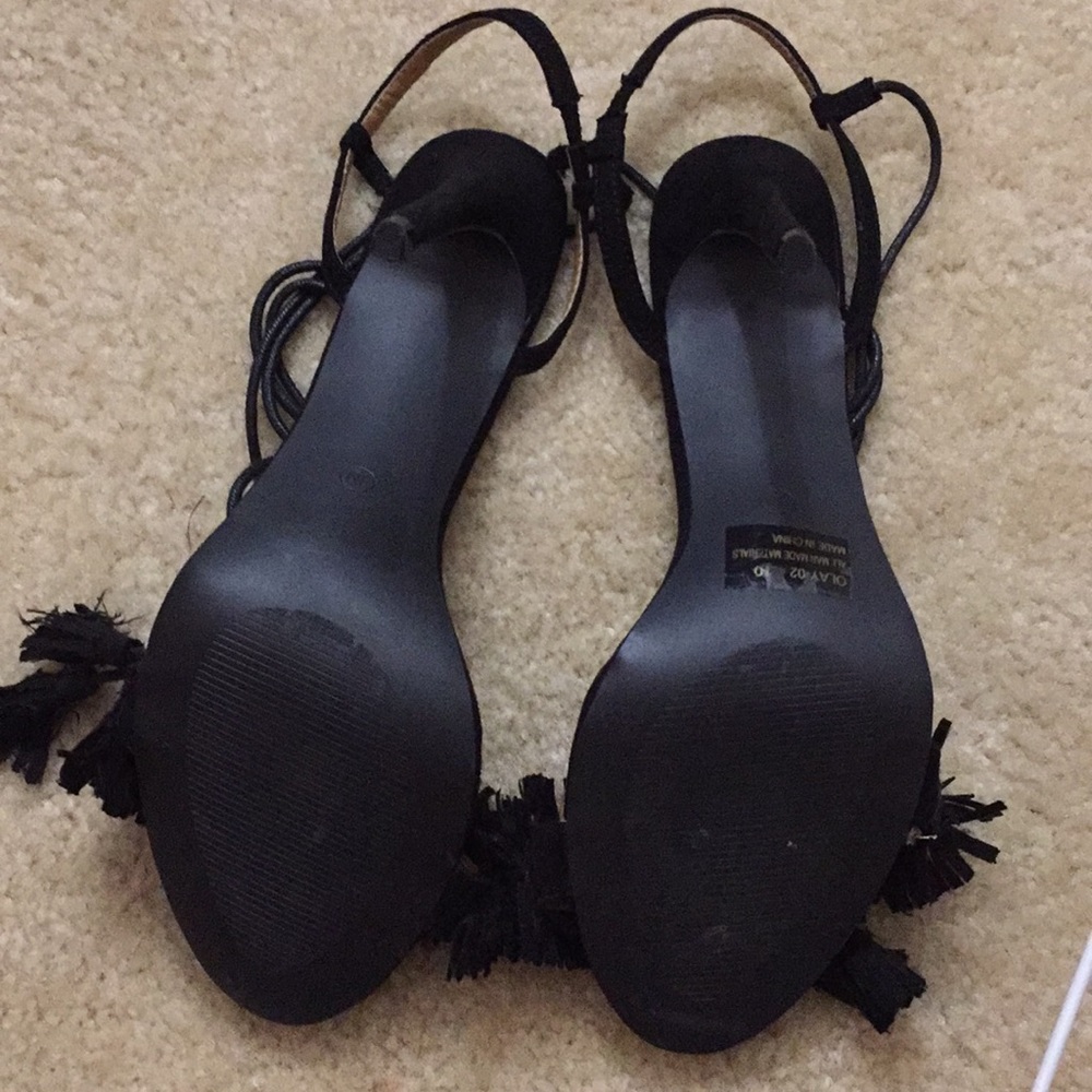 EUC Charlotte Russe open toe lace up pump. Sz 10 - Picture 5 of 5